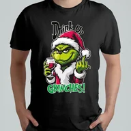 Koszulki męskie - ŚWIĄTECZNA KOSZULKA MĘSKA ŚMIESZNA T-SHIRT GRINCH MIKOŁAJ ŚWIĘTA r. L - miniaturka - grafika 1