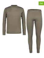 Kalesony - rukka 2-częściowy zestaw bielizny funkcyjnej "Tiirola" w kolorze khaki - miniaturka - grafika 1