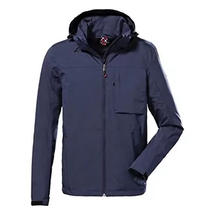 Killtec Męska kurtka funkcyjna/kurtka outdoorowa z odpinanym kapturem KOS 106 MN JCKT, granatowa, XL, 38017-000 - Kurtki męskie - miniaturka - grafika 1