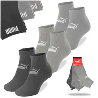Skarpetki męskie - Puma Skarpety Zakostki Mix Szare Bawełna 94710810 3 pary Rozmiar 43/46 - miniaturka - grafika 1