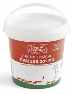 Śmietana 30% Creme Fraiche 1l - Grand Fermage - Szybkie dania obiadowe - miniaturka - grafika 1