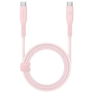 ENERGEA kabel Flow USB-C - USB-C 1.5m różowy/pink 240W 5A PD Fast Charge - Kable - miniaturka - grafika 1
