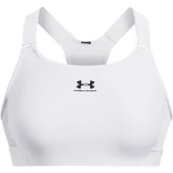 Biustonosze - Under Armour Damski biustonosz sportowy Ua Hg High, Biały/Jet Gray, XL - miniaturka - grafika 1