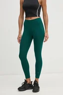 Legginsy - Reebok legginsy treningowe Active Collective Dreamblend kolor zielony gładkie 100205552 - miniaturka - grafika 1