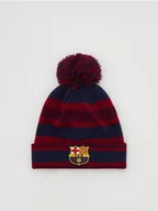 Czapki damskie - Reserved - Dzianinowa czapka FC BARCELONA - czerwony - miniaturka - grafika 1