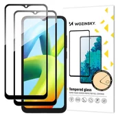Akcesoria do smartwatchy - Wozinsky Full Glue Tempered Glass 2x szk��o hartowane do Xiaomi Redmi A2 / Redmi A1 9H na ca��y ekran z czarn�� ramk�� - miniaturka - grafika 1