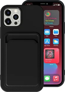 König Design Etui kompatybilne z Apple iPhone 12 Pro Plastikowe, miękkie etui na telefon komórkowy - Etui na telefon komórkowy czarne - Etui i futerały do telefonów - miniaturka - grafika 1