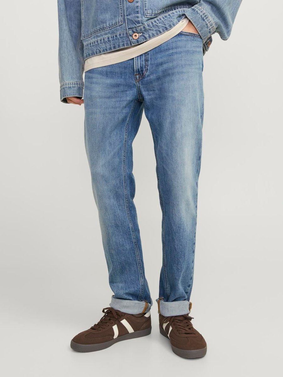 jeansy męskie jack and jones 12249006 clark niebieski denim