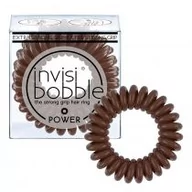 Ozdoby do włosów - Invisibobble _Power Hair Ring gumki do włosów Pretzel Brown 3szt. - miniaturka - grafika 1