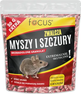 Trutka na myszy i szczury granulat bromadiolone Focus 1 kg - Zwalczanie i odstraszanie szkodników - miniaturka - grafika 1