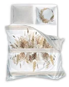 Pościel - FARO Pościel satyna bawełniana premium 220x200+2x70x80 cm Boho Pampasy - miniaturka - grafika 1