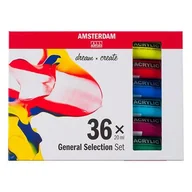 Przybory szkolne - Artequipment Artequipment TALENS AMSTERDAM ZESTAW 36X20 ML GENERAL SELECTION uniw 327642-uniw - miniaturka - grafika 1
