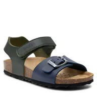 Buty dla chłopców - Sandały Geox B Sandal Chalki Boy B922QA 000BC C3024 S Dk Green/Navy - miniaturka - grafika 1