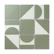 Płytki ceramiczne - Mozaika Callune White&Green 29.2 X 29.2 Artens - miniaturka - grafika 1