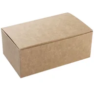 Opakowania gastronomiczne - Pudełko na kurczaka 220x120x75mm kraft 100 szt - miniaturka - grafika 1
