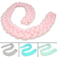 Łóżeczka i kojce - Pleciony ochraniacz do łóżeczka, warkocz, poduszka ok. 3,5 m Pleciony ochraniacz do łóżeczka, warkocz, poduszka ok. 3,5 m (wzór: ecru/beżowy) - miniaturka - grafika 1