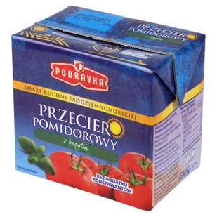 Podravka - Przecier pomidorowy z bazylią - Koncentraty warzywne, przeciery - miniaturka - grafika 1