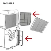 Akcesoria do wentylacji i klimatyzacji - Trotec PAC 3500 E filtr powietrza 2-częściowy - miniaturka - grafika 1
