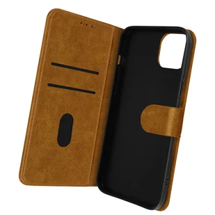 Etui Folio iPhone 14 Etui z uchwytem na karty Funkcja stojaka wideo Brązowy - Etui i futerały do telefonów - miniaturka - grafika 1