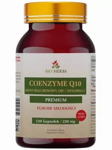 Bio Herbs, Koenzym Q10 + Opc + Kwas Hialuronowy + Witamina C, 120 Kaps. - Włosy, skóra, paznokcie - miniaturka - grafika 1