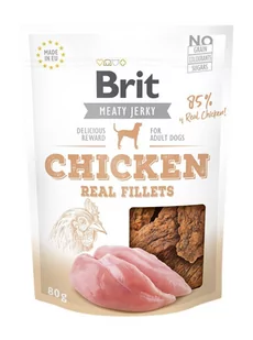 BRIT Brit Jerky Snack Chicken Fillets 80g PBRI440 - Przysmaki dla psów - miniaturka - grafika 1