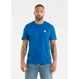 Pit Bull T-Shirt Koszulka Small Logo Royal Blue - Koszulki sportowe męskie - miniaturka - grafika 1