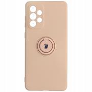 Etui i futerały do telefonów - Bizon Etui Case Silicone Ring Galaxy A73 5G jasnoróżowe BCSRGALA735GLPN - miniaturka - grafika 1