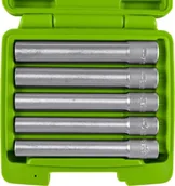Klucze i nasadki - JBM Nasadki długie 6-kątne, 3/8", 8-14 mm, 5 szt. D.53545 - miniaturka - grafika 1