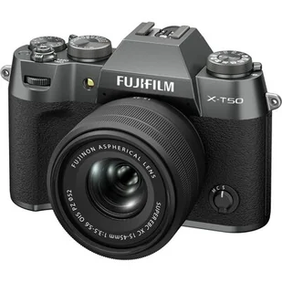 Fujifilm X-T50 z ob. 15-45mm tytanowy - Aparaty Cyfrowe - miniaturka - grafika 1