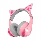 Słuchawki - Edifier HECATE G5BT różowe kocie uszy - miniaturka - grafika 1