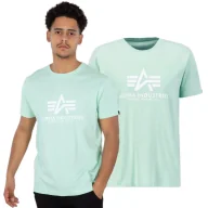 Odzież taktyczna i umundurowanie - Koszulka Alpha Industries Basic 100501 43 - Miętowa M - miniaturka - grafika 1