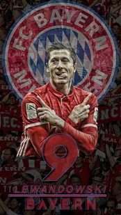 PODKŁADKA POD MYSZ Nadruk 22x18cm Robert Lewandowski Bayern Tekst Prezent - Podkładki pod mysz - miniaturka - grafika 1