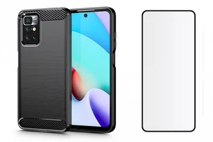 Braders Etui Tpucarbon + Szkło Hartowane do Xiaomi Redmi 10 - Etui i futerały do telefonów - miniaturka - grafika 1