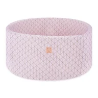 Suche baseny - Misioo Suchy Basen 90X40 Cm Okrągły Geometryczny Różowy Bawełniany Smart - miniaturka - grafika 1