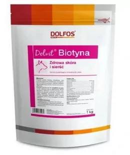 Dolfos Dolvit Biotyna 1000g proszek - Suplementy i witaminy dla psów - miniaturka - grafika 1