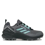 Buty trekkingowe damskie - Trekkingi adidas Terrex Swift R3 GORE-TEX Hiking HP8716 Szary - miniaturka - grafika 1