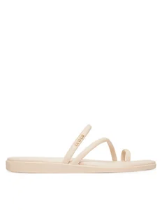 Crocs Japonki Miami Toe Loop 209862 Beżowy - Klapki i japonki damskie - miniaturka - grafika 1