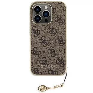 Guess GUHCP15XGF4GBR iPhone 15 Pro Max 6.7" brązowy/brown hardcase 4G Charms Collection - Etui i futerały do telefonów Guess GUHCP15XGF4GBR iPhone 15 Pro Max 6.7" brązowy/brown hardcase 4G Charms Collection - Etui i futerały do telefonów - miniaturka - grafika 3