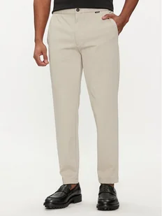 Calvin Klein Spodnie materiałowe K10K113647 Beżowy Comfort Fit - Spodnie męskie - miniaturka - grafika 1