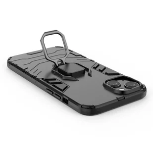 Ring Armor etui do iPhone 14 Pro Max pancerny pokrowiec uchwyt magnetyczny ring czarne - Etui i futerały do telefonów - miniaturka - grafika 11