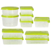 Pojemniki na przyprawy - Branq RUKKOLA 1150 KOMPLET 10 POJEMNIKÓW ZIELONE 5901098115001 - miniaturka - grafika 1