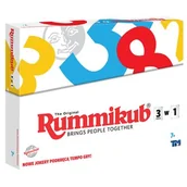Gry planszowe - Gra towarzyska RUMMIKUB 3w1 LMD8613 - miniaturka - grafika 1