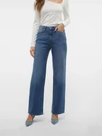 Spodenki damskie - Vero Moda Dżinsy - Comfort fit - w kolorze niebieskim - miniaturka - grafika 1