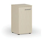 Szafy biurowe - Szafa biurowa niska z drzwiami PRIMO WOOD, 740 x 400 x 420 mm, brzoza - miniaturka - grafika 1