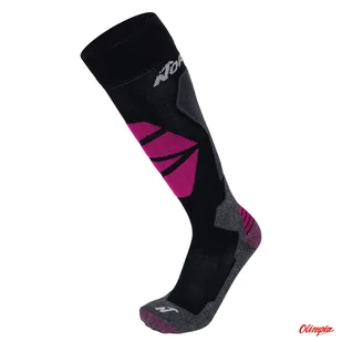 Skarpety narciarskie Nordica High Performance Women black/anthracite/purple 2023/2024 - Skarpety termoaktywne - miniaturka - grafika 1