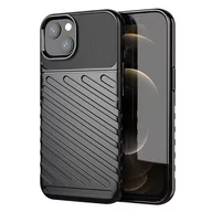 Etui i futerały do telefonów - Thunder Case elastyczne pancerne etui pokrowiec iPhone 13 mini czarny - miniaturka - grafika 1