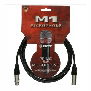 Klotz M1 Prime mikrofon o wyglądzie pnia kabel 15 m  XLR/XLR-Czarny M1K1FM1500 - Kable - miniaturka - grafika 1