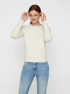 Swetry damskie - Vero Moda Sweter w kolorze kremowym - miniaturka - grafika 1