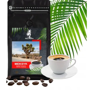Kawa ziarnista czarna 1kg świeżo palona 100% Arabica Meksyk Palmera Coffee - Kawa - miniaturka - grafika 1