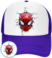 Czapki i chusty sportowe męskie - CZAPKA Z DASZKIEM SPIDERMAN DLA DZIECI NA LATO NIEBIESKA BEJSBOLÓWKA - miniaturka - grafika 1